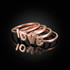 Rose Gold Personalized Initial Alphabet Letter Stackable Ring