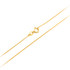 Yellow Gold Nugget Initial Letter "F" Pendant Necklace