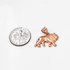 Rose Gold Tiny Lion Charm Necklace