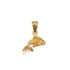 Yellow Gold Tiny Goldfish Charm Necklace