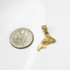 Yellow Gold Tiny Goldfish Charm Necklace