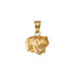 Yellow Gold Tiny Grizzly Bear DC Charm Necklace