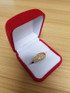 Mens Yellow Gold Diamond-shape Nugget Ring
