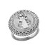 White Gold Saint Benedict Medal Womens Ring