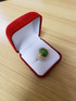 Yellow Gold Egyptian Ankh Cross Green Copper Turquoise Ring