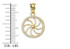 Yellow Gold Armenian Eternity Diamond Bezel Charm Necklace