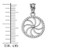 White Gold Armenian Eternity Diamond Bezel Charm Necklace