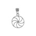 Dainty White Gold Armenian Eternity Charm Necklace