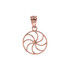 Dainty Rose Gold Armenian Eternity Charm Necklace