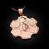 Rose Gold Russian Roulette Pendant Necklace