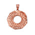 Rose Gold Ouroboros Dragon Pendant Necklace