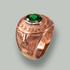 Rose Gold US Marine Core USMC Mens Birthstone Ring