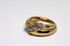 Diamond Wedding Ring Band Duo Set in Yellow Gold