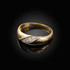 6MM Mens Diamond Wedding Band in Yellow Gold