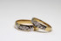 Diamond Wedding Ring Band Set in Yellow Gold