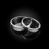 Diamond Wedding Ring Band Set in White Gold