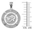 White Gold Eye of Horus Good Luck Amulet Pendant Necklace