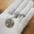 White Gold AK-47 Rifle Gun Pendant