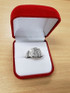 White Gold Midsize Sparkle Cut Nugget Ring