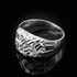 White Gold Midsize Sparkle Cut Nugget Ring