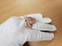 Mens Sparkle-Cut Rose Gold Tiger Head Ring
