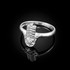 White Gold Hamsa Star of David Diamond Ring