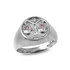 White Gold Genuine Birthstone Zodiac Ring