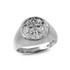White Gold Genuine Birthstone Zodiac Ring