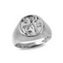 White Gold Genuine Birthstone Zodiac Ring