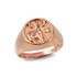 Rose Gold Genuine Birthstone Zodiac Ring