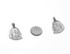 White Gold Benjamin Franklin Pendant Necklace