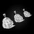 White Gold Benjamin Franklin Pendant (S/M/L)