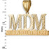 MDM Million Dollar Mindset Yellow Gold DC Pendant