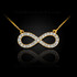 Gold Infinity Diamond Necklace