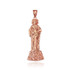 Rose Gold St. Jude Diamond-Cut Pendant (S/M/L)