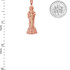 Rose Gold St. Jude Diamond-Cut Pendant Necklace