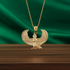 Gold Egyptian Isis Winged Goddess Pendant Necklace