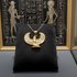 Yellow Gold Egyptian Isis Winged Goddess Pendant Necklace