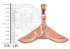 Rose Gold Isis Egyptian Winged Goddess Pendant Necklace