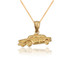 Yellow Gold Small Taxi Cab Charm Necklace