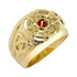 Mens Gold Celtic Birthstone Ring