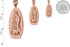 Rose Gold Virgin Mary Pendant (S/M/L)