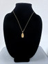 Yellow Gold Virgin Mary Pendant Necklace