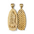 Yellow Gold Virgin Mary Pendant Necklace