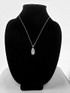 White Gold Virgin Mary Pendant Necklace