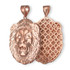 Rose Gold Lion Face DC Pendant (S/M/L)