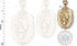 Yellow Gold Lion Face DC Pendant Necklace