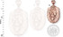 Rose Gold Lion Face DC Pendant Necklace