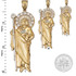 Yellow Gold St. Jude CZ Pendant (S/M/L)