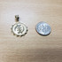 Gold African Adinkra Gye Nyame Medallion Pendant Necklace